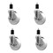 Service Caster 5'' Nylon Swivel 1-1/2'' Expanding Stem Caster Set with Brake, 4PK SCC-EX20S514-NYS-TLB-112-4 - alternate 1